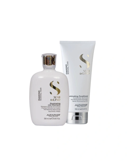 Alfaparf Semi Di Lino Diamond Illuminating Shampoo 250ml + Alfaparf Semi Di Lino Diamond Illuminating Conditioner 200ml főképe